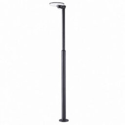 Gwsolar 1200Lm Solar Street Light 2M Aluminium Pole, Motion Sensor With Ai Mode, Remote Control Ip65 For Driveway Garden Path - thumbnail 1