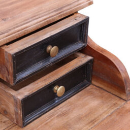 Berkfield Writing Desk With Drawers 90X50X101 Cm Solid Reclaimed Wood - thumbnail 8