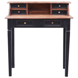 Berkfield Writing Desk With Drawers 90X50X101 Cm Solid Reclaimed Wood - thumbnail 2