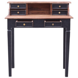 Berkfield Writing Desk With Drawers 90X50X101 Cm Solid Reclaimed Wood - thumbnail 3