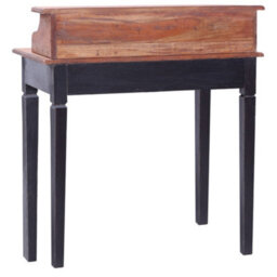 Berkfield Writing Desk With Drawers 90X50X101 Cm Solid Reclaimed Wood - thumbnail 5
