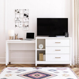 Dorel Westerleigh 3-In-1 Media Dresser White - thumbnail 2