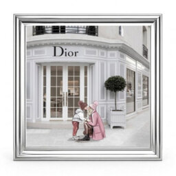 Home Luxe Interiors Dior Jewelry Silver Step Frame Luxury Wall Art 70X70Cm Home Decor - thumbnail 3