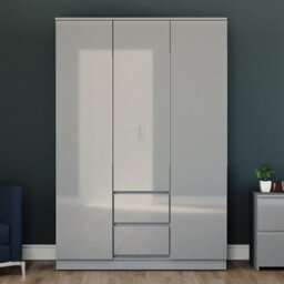 Lassic Vida Designs Glinton 3 Door 2 Drawer Wardrobe (100% Fsc), Grey - thumbnail 2