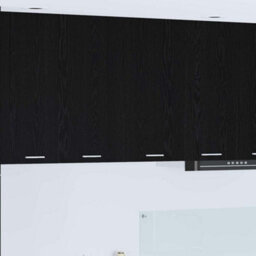 Walplus Hanging Cabinet Riga Black Oak 80 X 31 X 80 Cm Engineered Wood - thumbnail 1