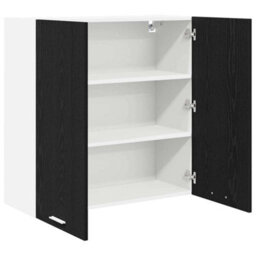Walplus Hanging Cabinet Riga Black Oak 80 X 31 X 80 Cm Engineered Wood - thumbnail 5