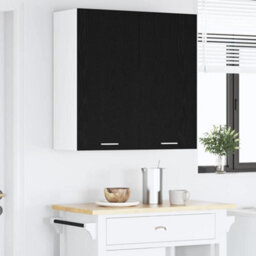 Walplus Hanging Cabinet Riga Black Oak 80 X 31 X 80 Cm Engineered Wood - thumbnail 4