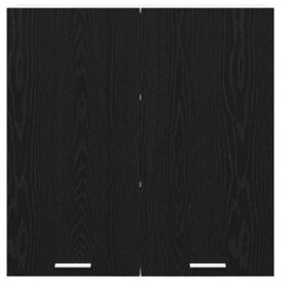 Walplus Hanging Cabinet Riga Black Oak 80 X 31 X 80 Cm Engineered Wood - thumbnail 6