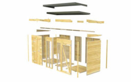 Buttercup Farm 10Ft X 6Ft Dog Kennel And Run Full Height - Wood - L178 X W302 X H201 Cm - thumbnail 4