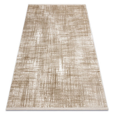 RugsX Modern Carpet Duke A0357 Beige - Vintage, Structured, Very Soft, Fring  140X190 Cm - image 1