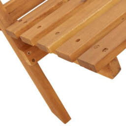 Berkfield Folding Garden Chairs 4 Pcs Taupe Fabric And Solid Wood - thumbnail 9