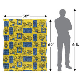 Minions Positivity Squares Blanket White (One Size) - thumbnail 6