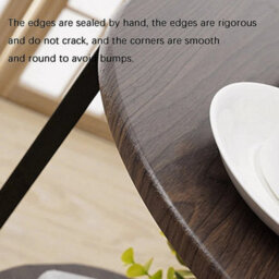 Walnut Small Round Coffee Side Table Sofa End Bedside Table For Living Room Bedroom - thumbnail 2