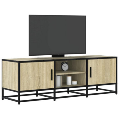 Berkfield Tv Cabinet Sonoma Oak 120X35X41 Cm Engineered Wood And Metal - image 1