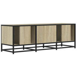 Berkfield Tv Cabinet Sonoma Oak 120X35X41 Cm Engineered Wood And Metal - thumbnail 6