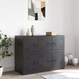 Walplus Sideboard Black 99X39X73 Cm Steel - thumbnail 3