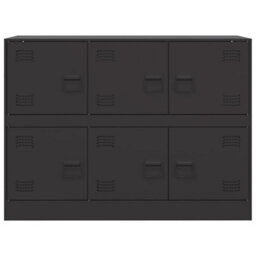 Walplus Sideboard Black 99X39X73 Cm Steel - thumbnail 6