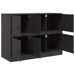 Walplus Sideboard Black 99X39X73 Cm Steel - thumbnail 7