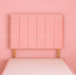 Comfy Deluxe Pink Plush Velvet 5Ft Kingsize  Headboard 26 Inches