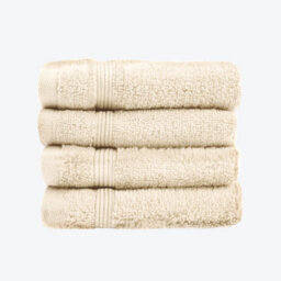 Allure Bath Fashions Luxury Zero Twist Egyptian Cotton 4 Pack Face Cloths - Stone