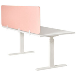 Beliani  Desk Screen Split Peach Pink - thumbnail 6