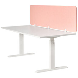 Beliani  Desk Screen Split Peach Pink - thumbnail 5