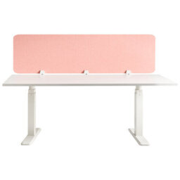 Beliani  Desk Screen Split Peach Pink - thumbnail 4