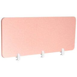 Beliani  Desk Screen Split Peach Pink