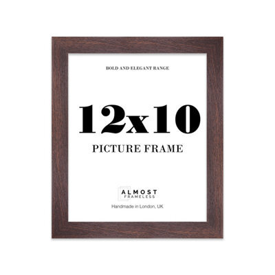 "19X19"" Walnut Picture Frame - 19X19"" Square Frame With 17X17"" Mount For 19X19""/17X17"" Pictures Classic Style Wall Art, 1 Pack" - image 1
