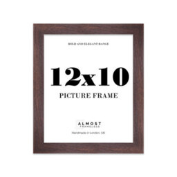 "19X19"" Walnut Picture Frame - 19X19"" Square Frame With 17X17"" Mount For 19X19""/17X17"" Pictures Classic Style Wall Art, 1 Pack" - thumbnail 1