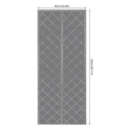 34X82 Inch Magnetic Thermal Insulated Door Curtain Room Divider - thumbnail 2