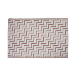 Jack Stonehouse Outdoor Plastic Rug Wool-Look Anti-Slip Durable Garden Patio Conservatory Carpet Mat - Rust Zigzag - thumbnail 4