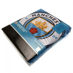 Manchester City Fc Pulse Double Duvet Set Sky Blue (One Size) - thumbnail 2