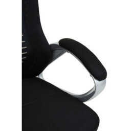 Orsina Comfortable Black And Silver Home Office Chair, Ergonomic Work From Home Chair, Movable Ergonomic Chair - thumbnail 7