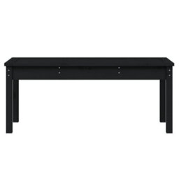 Vidaxl Garden Bench Black 109X44X45 Cm Solid Wood Pine Garden Benches - thumbnail 4