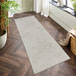 Perla Modern Abstract Linear Living Room Area Rug Metallic Sheen Contemporary Hallway Runner Molten-Beige 160X230 Cm - thumbnail 5