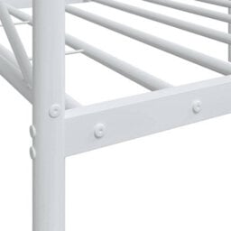 Berkfield Day Bed Without Mattress White 80X200 Cm Steel - thumbnail 9