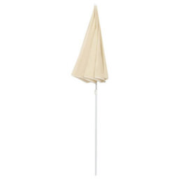 Berkfield Outdoor Parasol With Steel Pole Sand 180 Cm - thumbnail 3