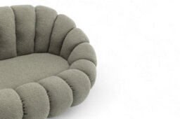 Teddy Boucle Fabric Sage Green Mirielle 2 Seat Accent Chair - thumbnail 9