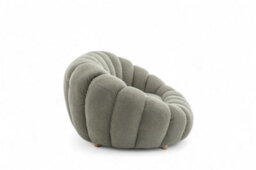 Teddy Boucle Fabric Sage Green Mirielle 2 Seat Accent Chair - thumbnail 5