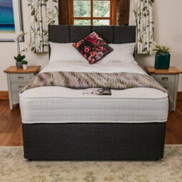 Divan Base Direct Cashmere Wool 1000 Pocket Sprung Divan Bed Set 5Ft King 2 Drawers Side - Naples Slate - thumbnail 3