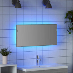 Walplus Bathroom Mirror Wall-Mounted High Grey Sonoma 80 X 8.5 X 37 Cm - thumbnail 4