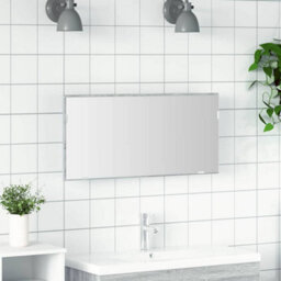 Walplus Bathroom Mirror Wall-Mounted High Grey Sonoma 80 X 8.5 X 37 Cm