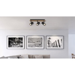 Luminosa Lighting Luminosa Linca Ceiling Spotlight Bar Matt Black 3X Gu10 - thumbnail 5