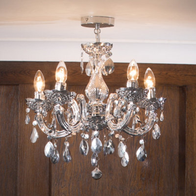 Litecraft Marie Therese Silver 5 Light Chandelier - image 1