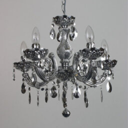 Litecraft Marie Therese Silver 5 Light Chandelier - thumbnail 4