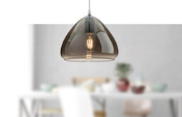Luminosa Lighting Luminosa Willis Dome Pendant Light Chrome With Smoked Glass - thumbnail 2