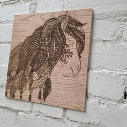 Garden Troughs and Planters Mandala Style Horse's Head Wall Art - thumbnail 2