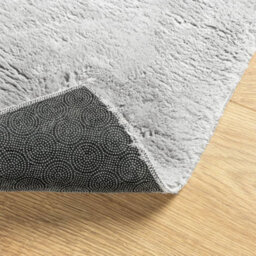 Berkfield Rug Huarte Short Pile Soft And Washable Grey 120X120 Cm - thumbnail 5