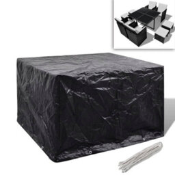 Walplus Garden Furniture Cover 4 Person Poly Rattan Set 8 Eyelets 113 X 113Cm - thumbnail 1
